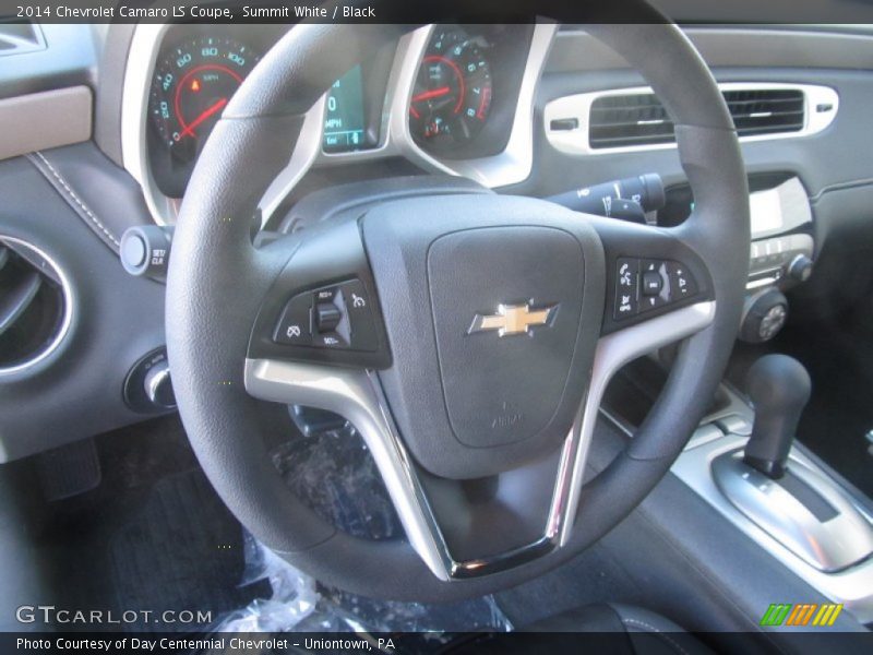 Summit White / Black 2014 Chevrolet Camaro LS Coupe