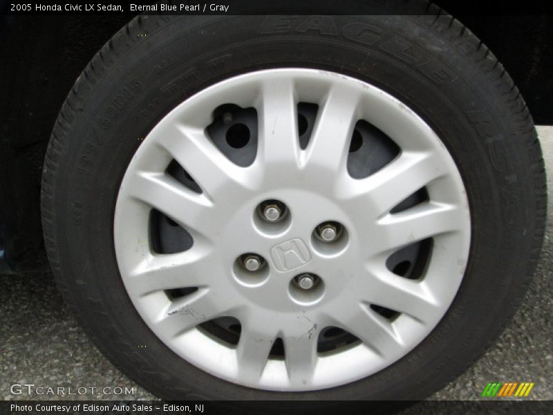 Eternal Blue Pearl / Gray 2005 Honda Civic LX Sedan