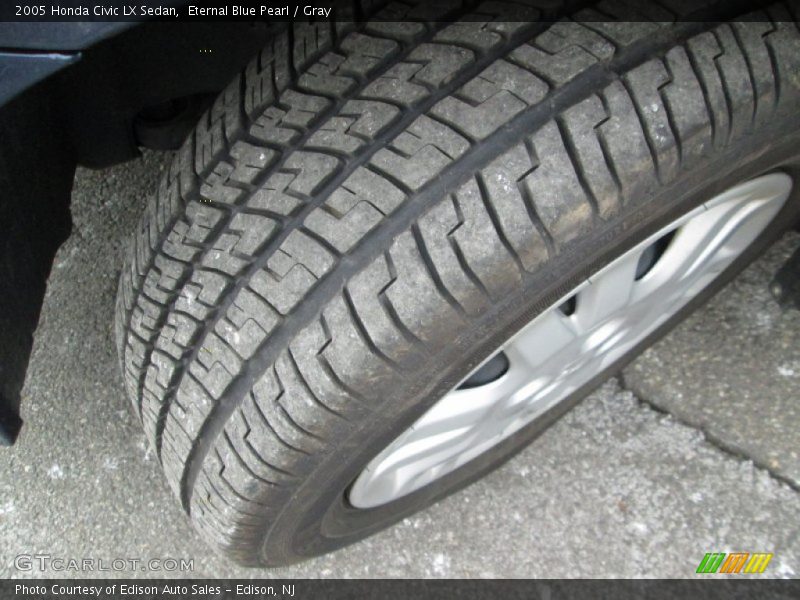 Eternal Blue Pearl / Gray 2005 Honda Civic LX Sedan