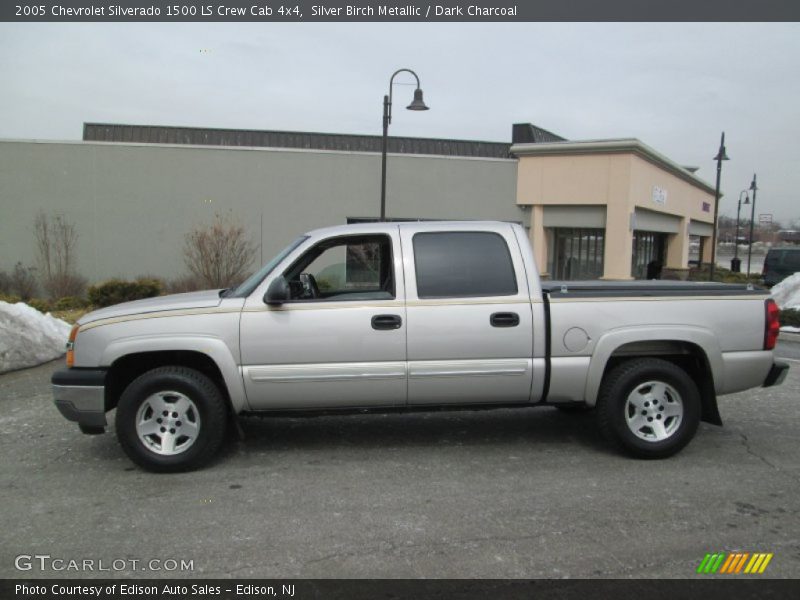 Silver Birch Metallic / Dark Charcoal 2005 Chevrolet Silverado 1500 LS Crew Cab 4x4