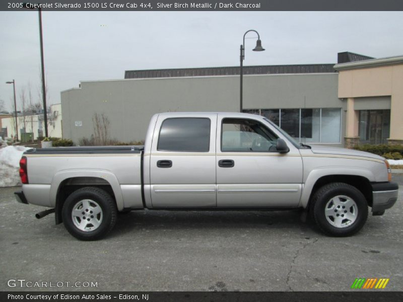 Silver Birch Metallic / Dark Charcoal 2005 Chevrolet Silverado 1500 LS Crew Cab 4x4