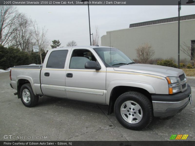 Silver Birch Metallic / Dark Charcoal 2005 Chevrolet Silverado 1500 LS Crew Cab 4x4