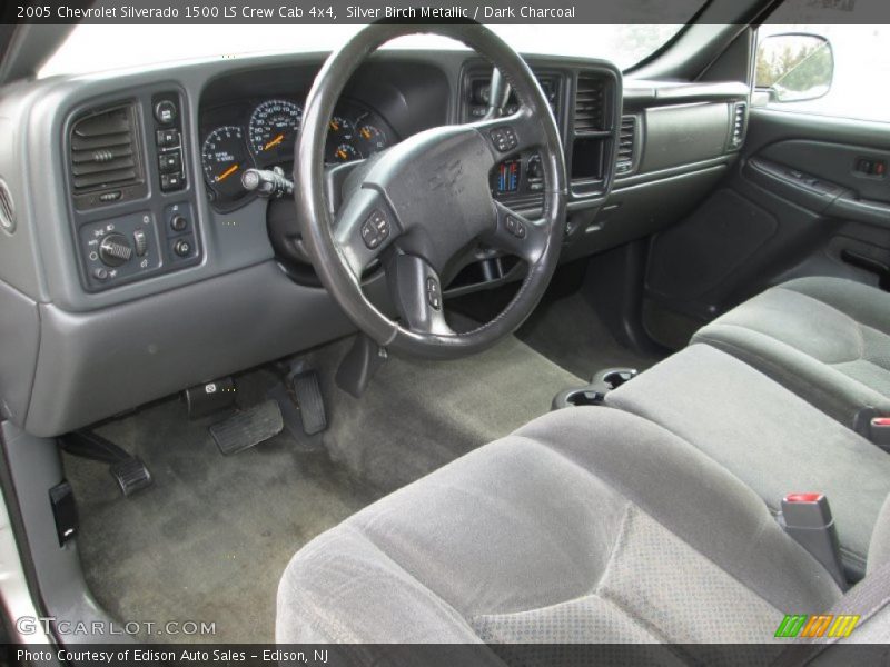 Silver Birch Metallic / Dark Charcoal 2005 Chevrolet Silverado 1500 LS Crew Cab 4x4