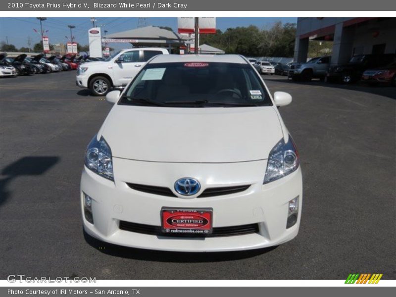 Blizzard White Pearl / Dark Gray 2010 Toyota Prius Hybrid V