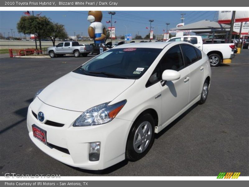 Blizzard White Pearl / Dark Gray 2010 Toyota Prius Hybrid V