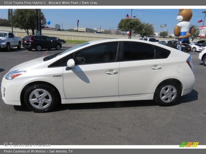 Blizzard White Pearl / Dark Gray 2010 Toyota Prius Hybrid V