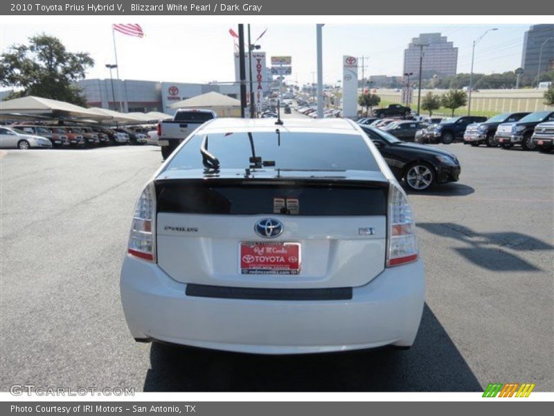 Blizzard White Pearl / Dark Gray 2010 Toyota Prius Hybrid V