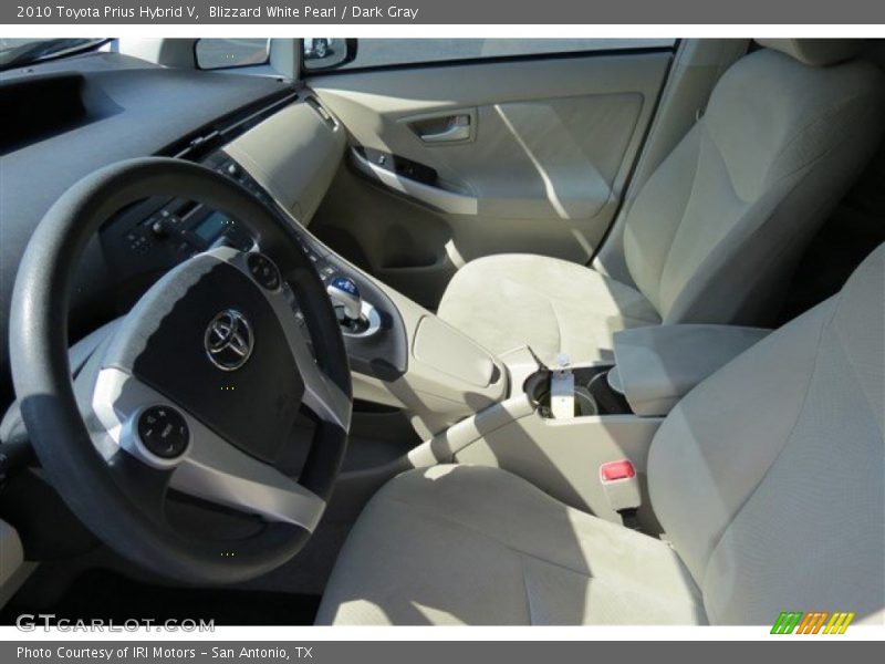 Blizzard White Pearl / Dark Gray 2010 Toyota Prius Hybrid V