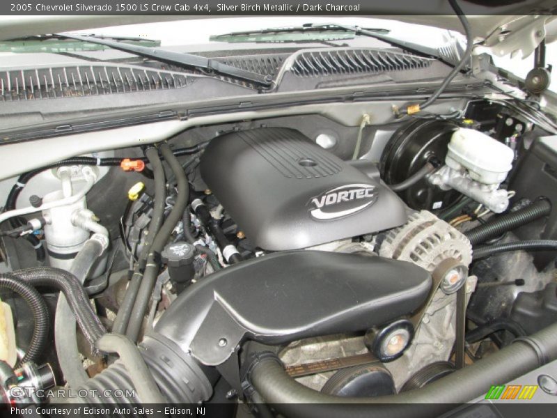 Silver Birch Metallic / Dark Charcoal 2005 Chevrolet Silverado 1500 LS Crew Cab 4x4