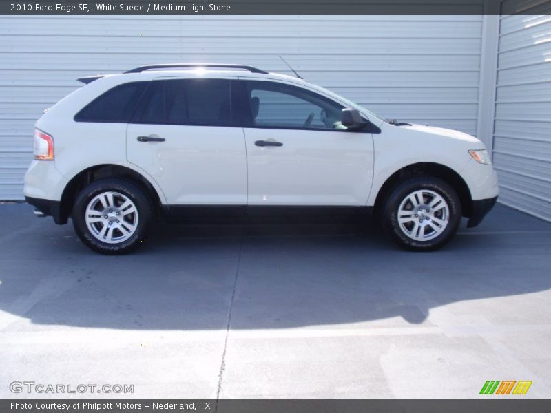 White Suede / Medium Light Stone 2010 Ford Edge SE