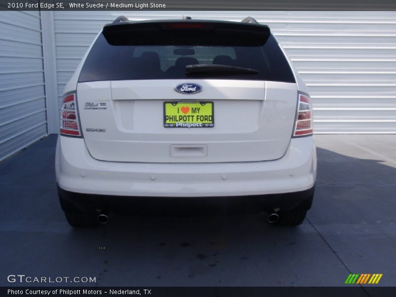 White Suede / Medium Light Stone 2010 Ford Edge SE