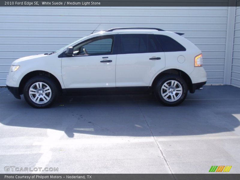 White Suede / Medium Light Stone 2010 Ford Edge SE