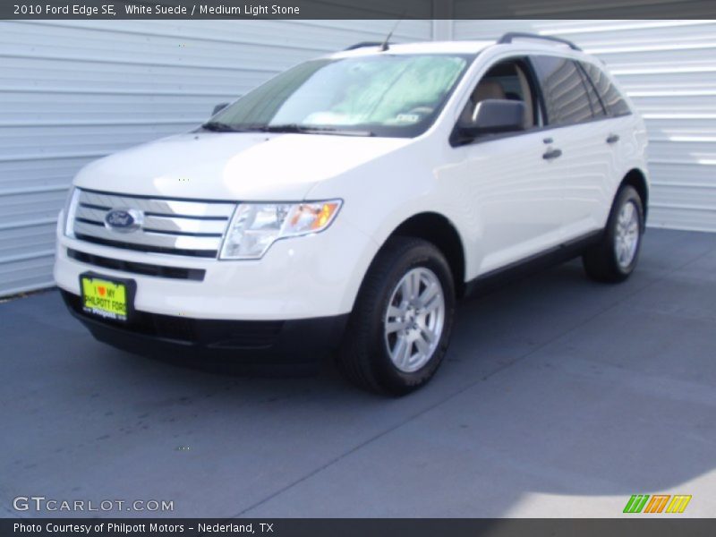 White Suede / Medium Light Stone 2010 Ford Edge SE