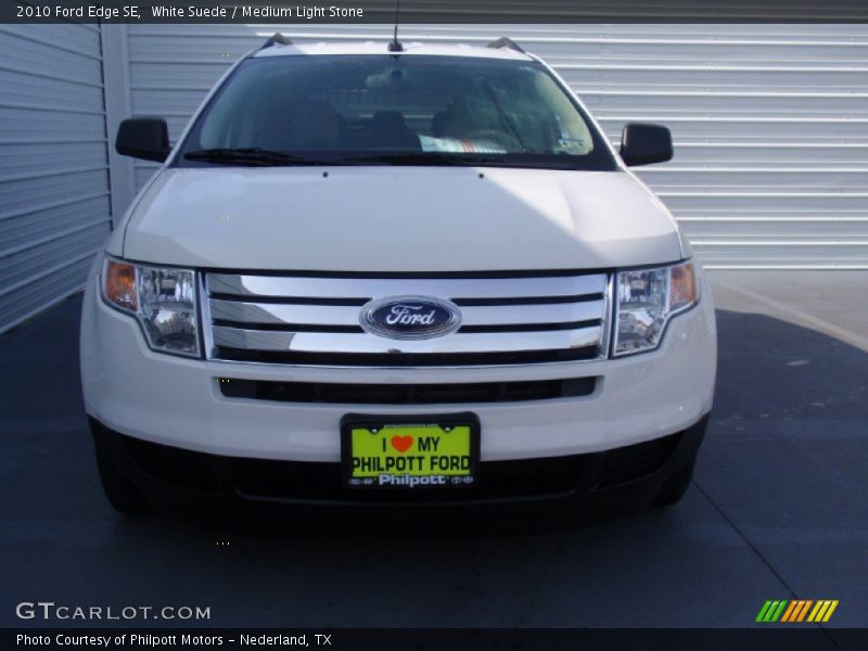 White Suede / Medium Light Stone 2010 Ford Edge SE