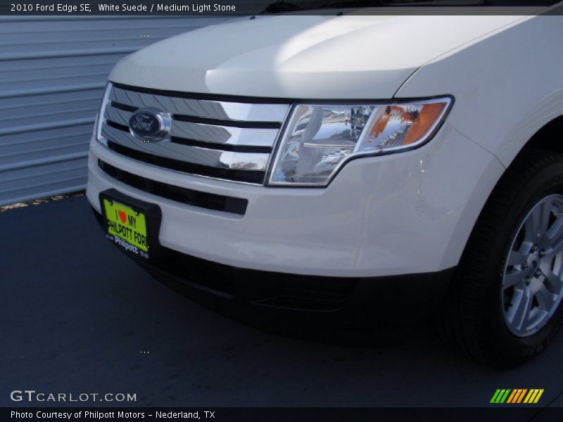 White Suede / Medium Light Stone 2010 Ford Edge SE