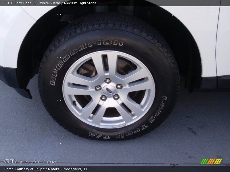 White Suede / Medium Light Stone 2010 Ford Edge SE