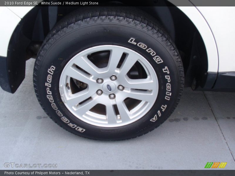 White Suede / Medium Light Stone 2010 Ford Edge SE