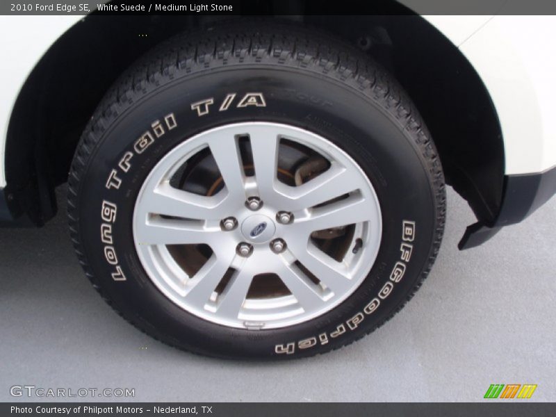 White Suede / Medium Light Stone 2010 Ford Edge SE