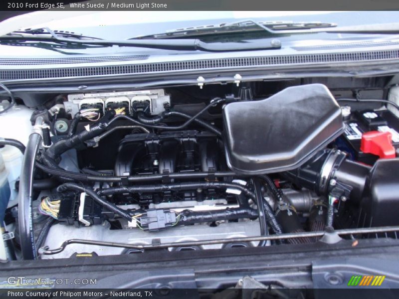 White Suede / Medium Light Stone 2010 Ford Edge SE