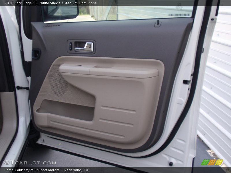White Suede / Medium Light Stone 2010 Ford Edge SE