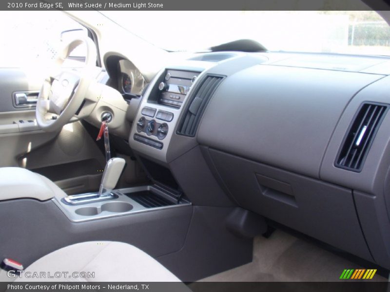 White Suede / Medium Light Stone 2010 Ford Edge SE