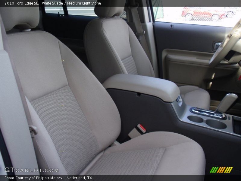 White Suede / Medium Light Stone 2010 Ford Edge SE