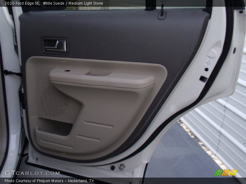 White Suede / Medium Light Stone 2010 Ford Edge SE