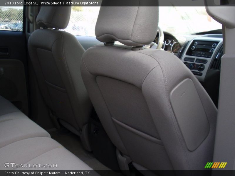 White Suede / Medium Light Stone 2010 Ford Edge SE