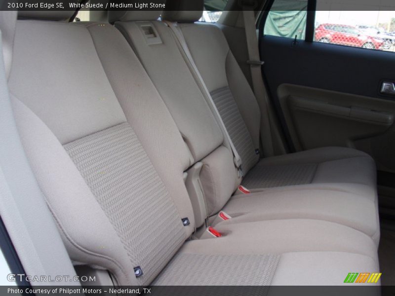 White Suede / Medium Light Stone 2010 Ford Edge SE