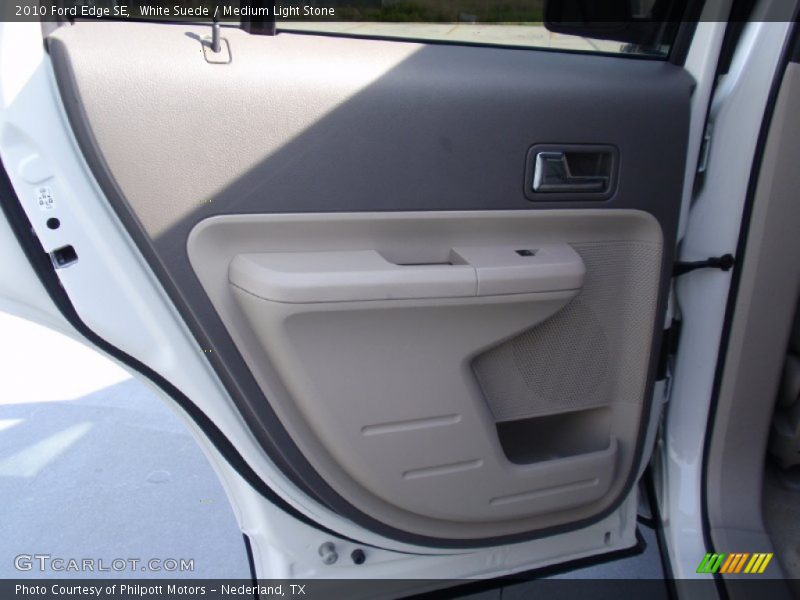 White Suede / Medium Light Stone 2010 Ford Edge SE