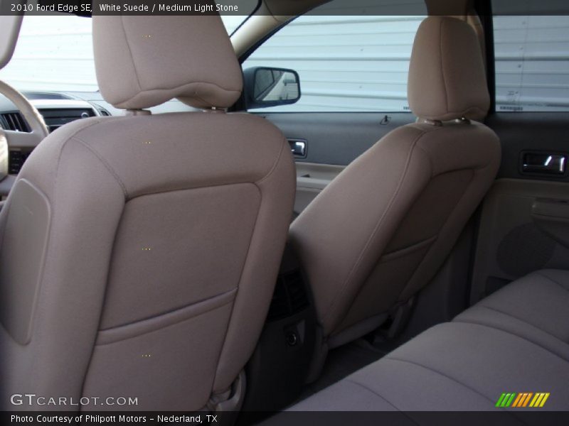White Suede / Medium Light Stone 2010 Ford Edge SE