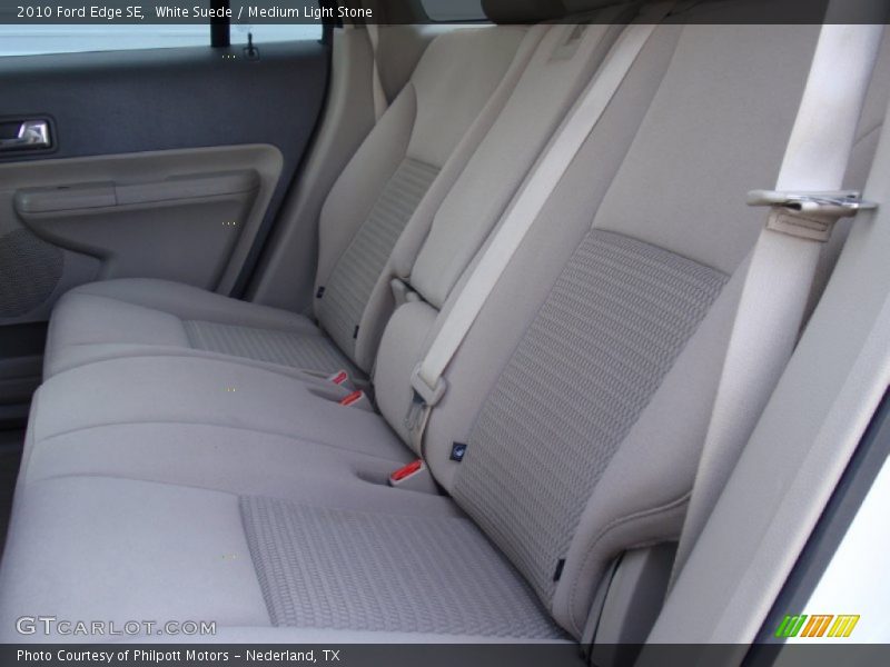 White Suede / Medium Light Stone 2010 Ford Edge SE