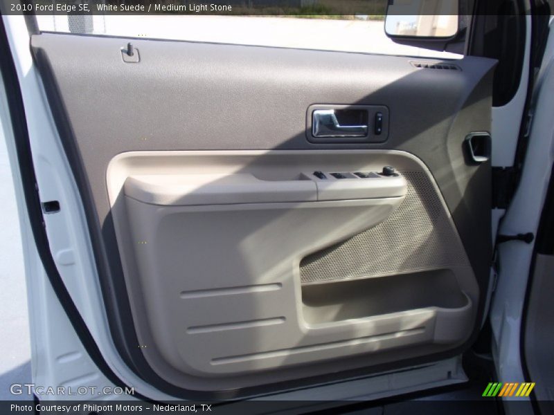 White Suede / Medium Light Stone 2010 Ford Edge SE