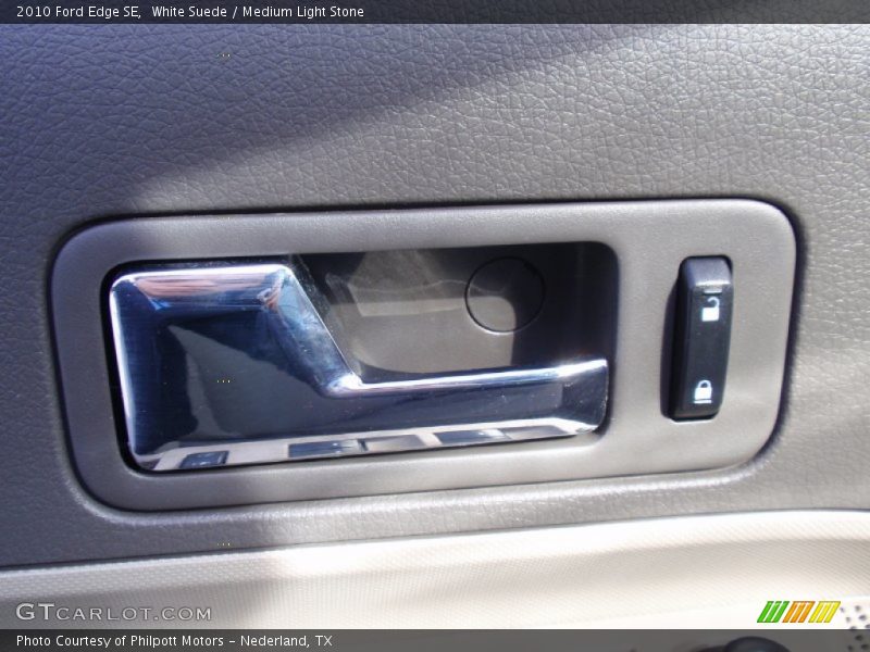 White Suede / Medium Light Stone 2010 Ford Edge SE