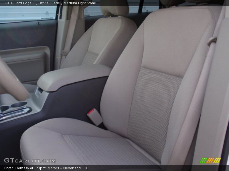 White Suede / Medium Light Stone 2010 Ford Edge SE