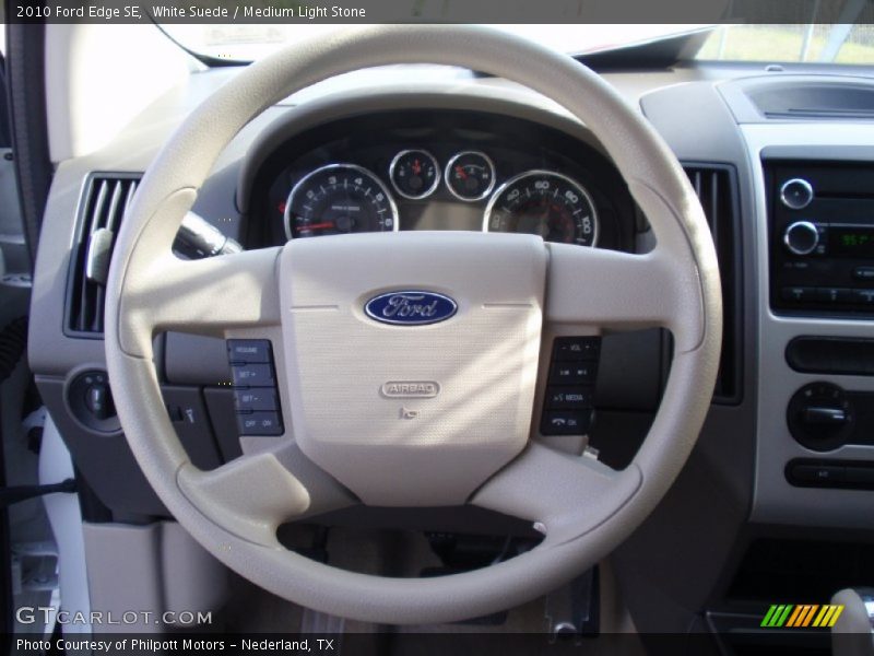 White Suede / Medium Light Stone 2010 Ford Edge SE