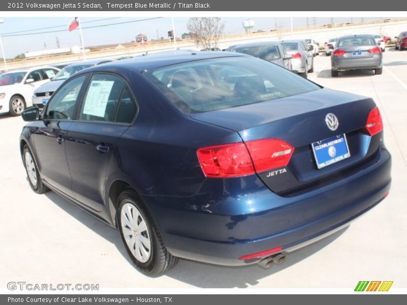 Tempest Blue Metallic / Titan Black 2012 Volkswagen Jetta S Sedan