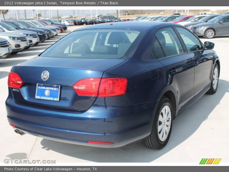 Tempest Blue Metallic / Titan Black 2012 Volkswagen Jetta S Sedan