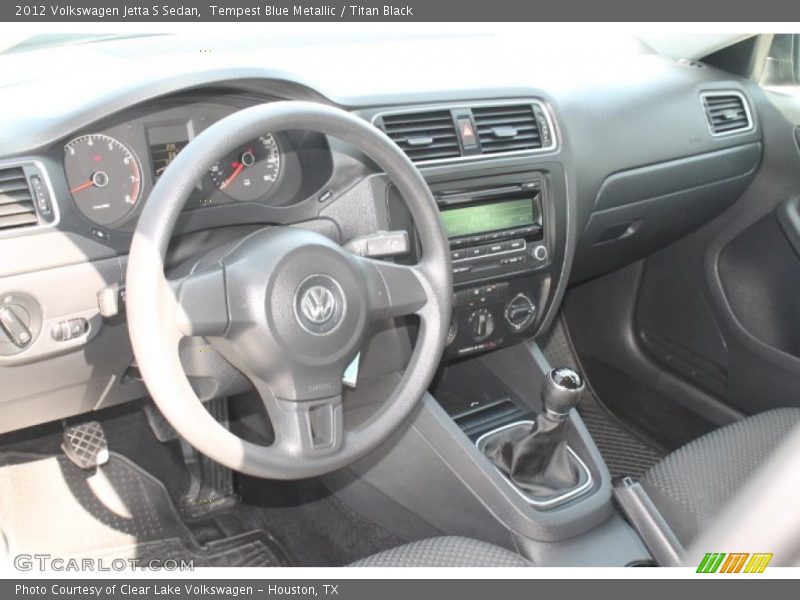 Tempest Blue Metallic / Titan Black 2012 Volkswagen Jetta S Sedan