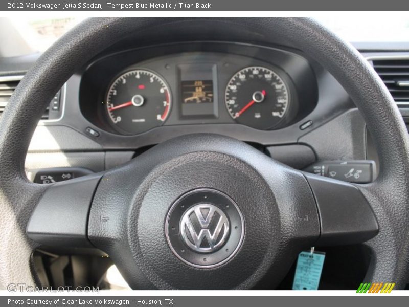 Tempest Blue Metallic / Titan Black 2012 Volkswagen Jetta S Sedan