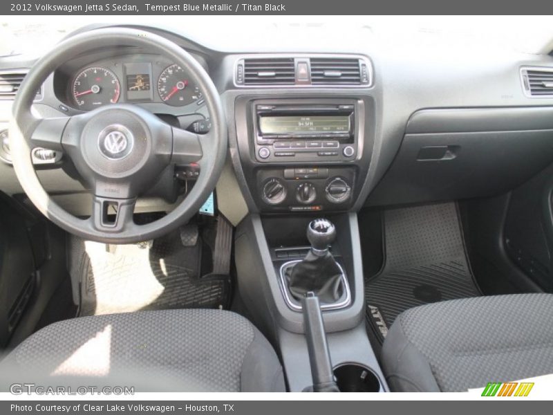 Tempest Blue Metallic / Titan Black 2012 Volkswagen Jetta S Sedan