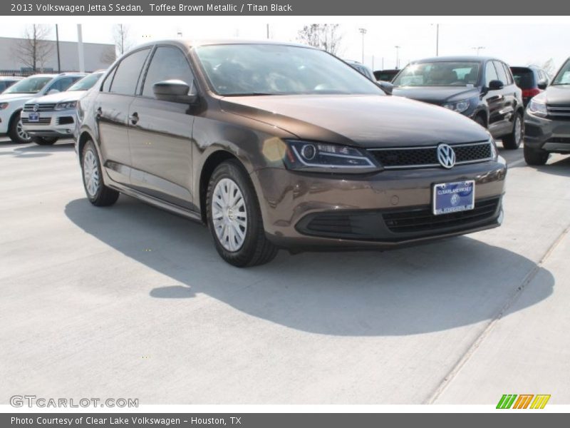 Toffee Brown Metallic / Titan Black 2013 Volkswagen Jetta S Sedan