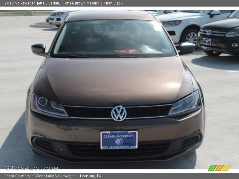 Toffee Brown Metallic / Titan Black 2013 Volkswagen Jetta S Sedan