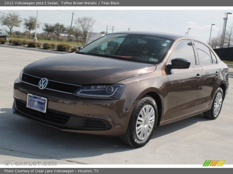 Toffee Brown Metallic / Titan Black 2013 Volkswagen Jetta S Sedan
