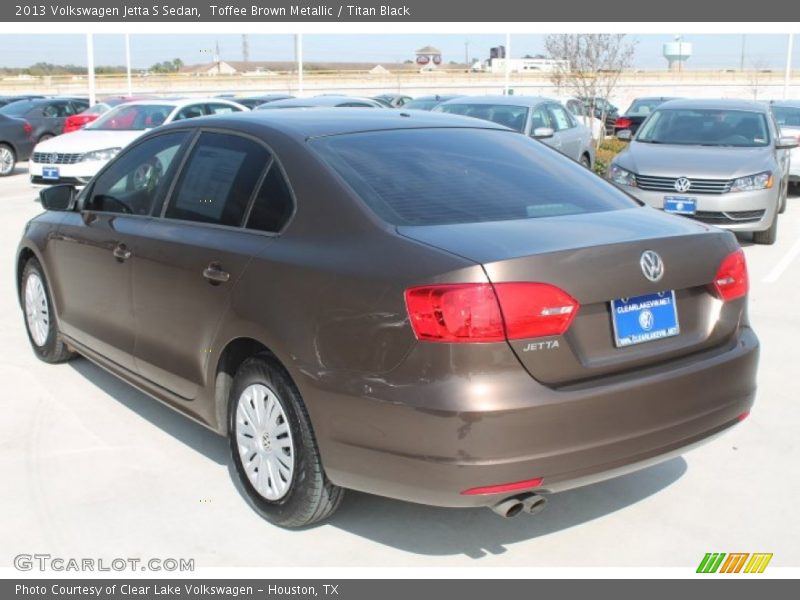 Toffee Brown Metallic / Titan Black 2013 Volkswagen Jetta S Sedan