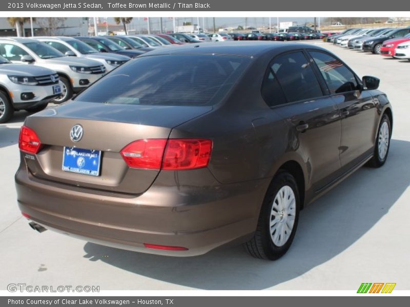 Toffee Brown Metallic / Titan Black 2013 Volkswagen Jetta S Sedan
