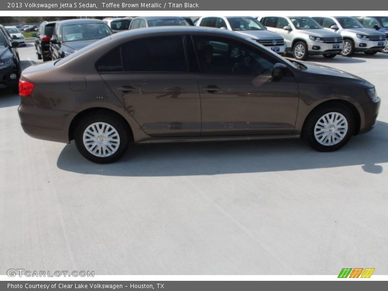 Toffee Brown Metallic / Titan Black 2013 Volkswagen Jetta S Sedan