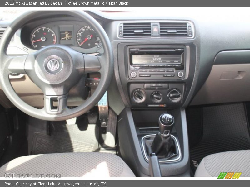Toffee Brown Metallic / Titan Black 2013 Volkswagen Jetta S Sedan