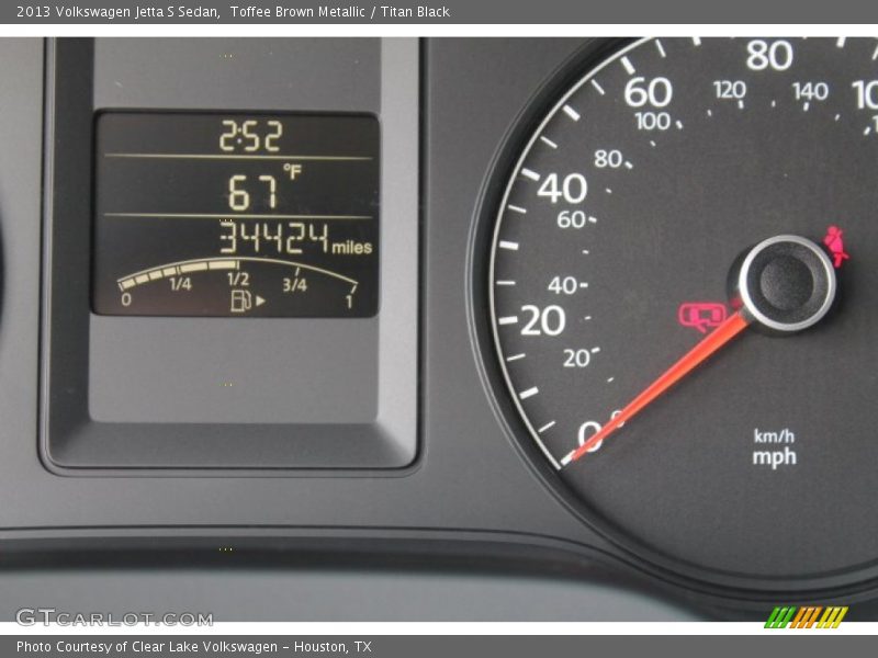 Toffee Brown Metallic / Titan Black 2013 Volkswagen Jetta S Sedan