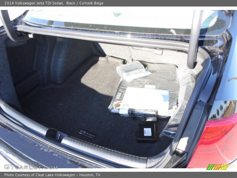 Black / Cornsilk Beige 2014 Volkswagen Jetta TDI Sedan